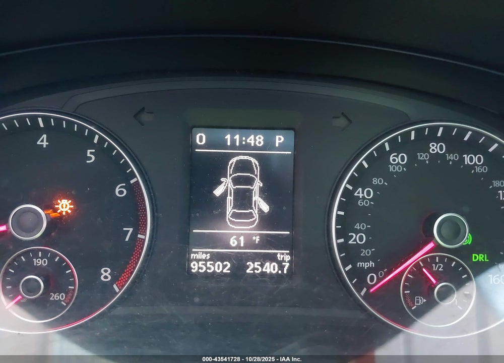 2012 VOLKSWAGEN PASSAT 2.5L SE VIN: 1VWBP7A37CC039822