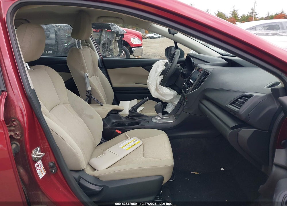 2019 SUBARU IMPREZA 2.0I VIN: 4S3GTAB66K3754647