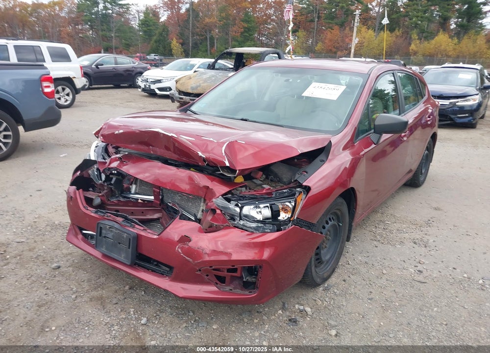 2019 SUBARU IMPREZA 2.0I VIN: 4S3GTAB66K3754647