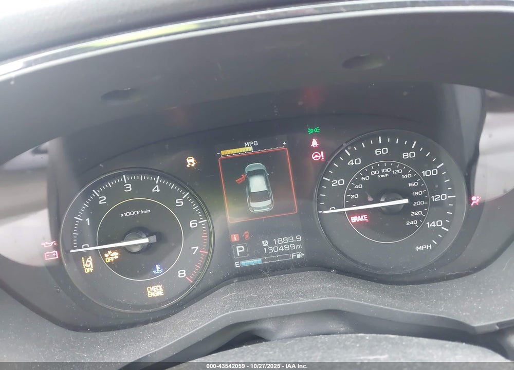 2019 SUBARU IMPREZA 2.0I VIN: 4S3GTAB66K3754647