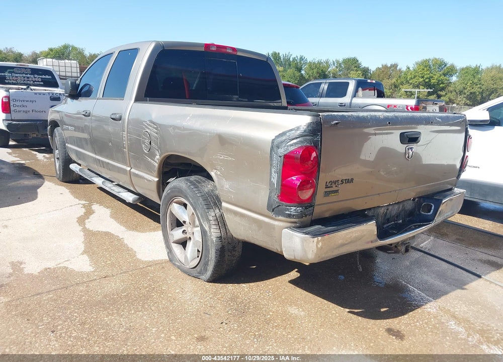 2007 DODGE RAM 1500 SLT VIN: 1D7HA18PX7J621568