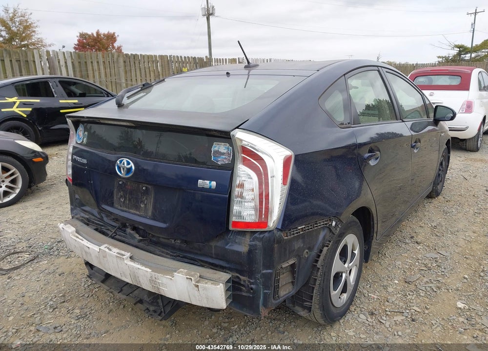 2012 TOYOTA PRIUS THREE VIN: JTDKN3DU7C1593797