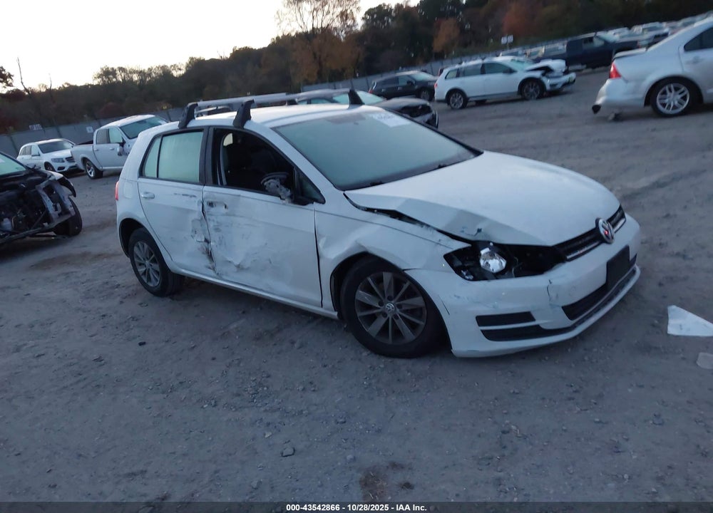2015 VOLKSWAGEN GOLF TSI S 4-DOOR VIN: 3VW217AU9FM104764