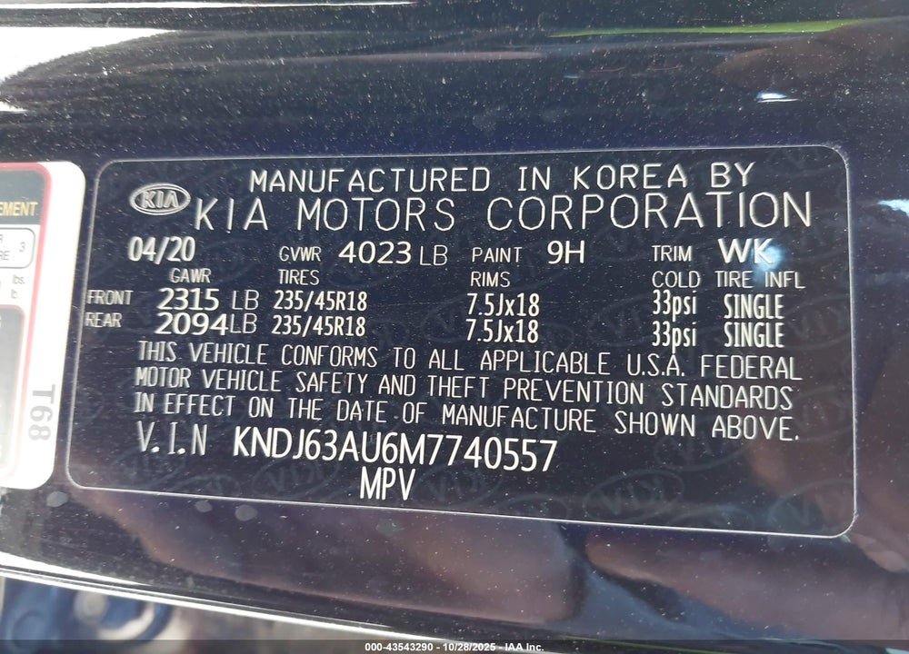 2021 KIA SOUL GT LINE VIN: KNDJ63AU6M7740557