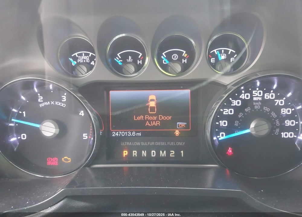 2013 FORD F-250 LARIAT VIN: 1FT7W2BT6DEA02733