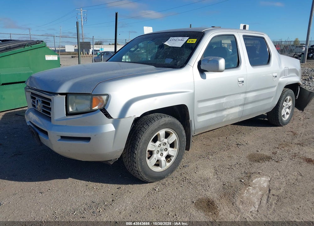 2007 HONDA RIDGELINE RTL VIN: 2HJYK16537H516652