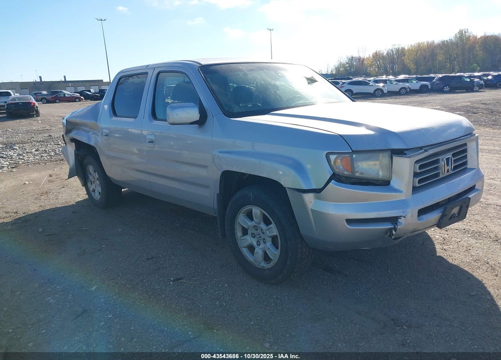 2007 HONDA RIDGELINE RTL VIN: 2HJYK16537H516652