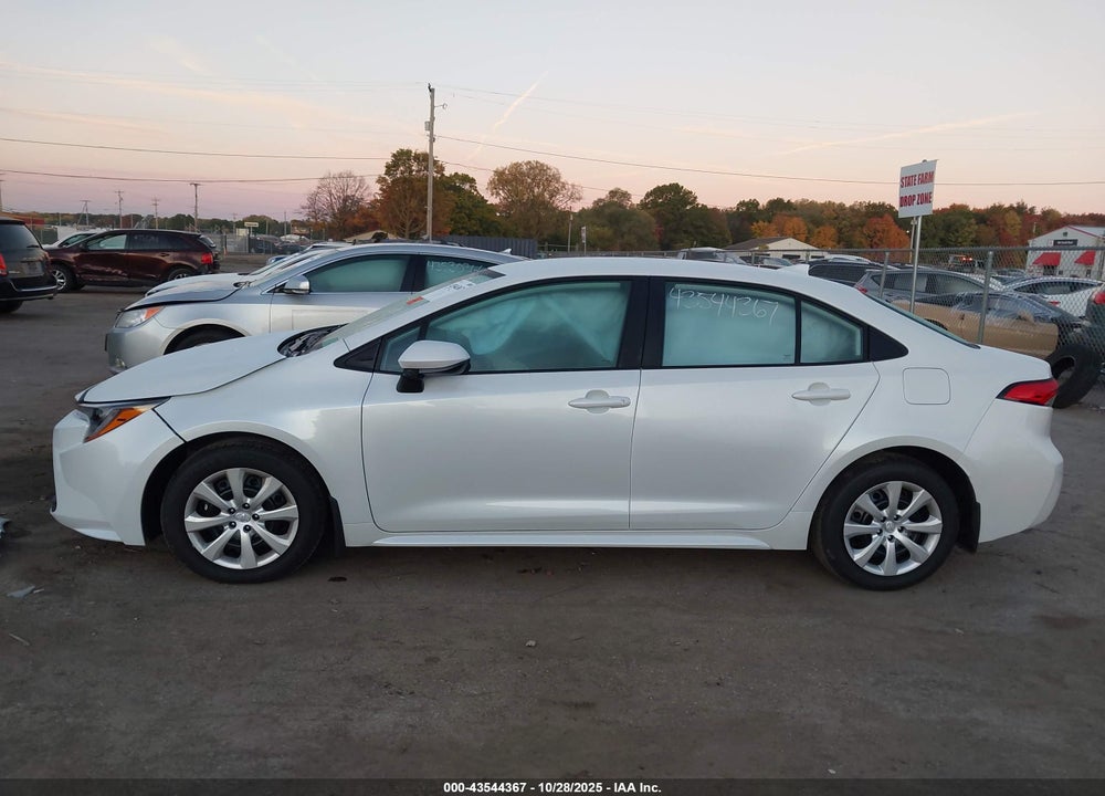 2025 TOYOTA COROLLA LE VIN: 5YFB4MDE8SP336188