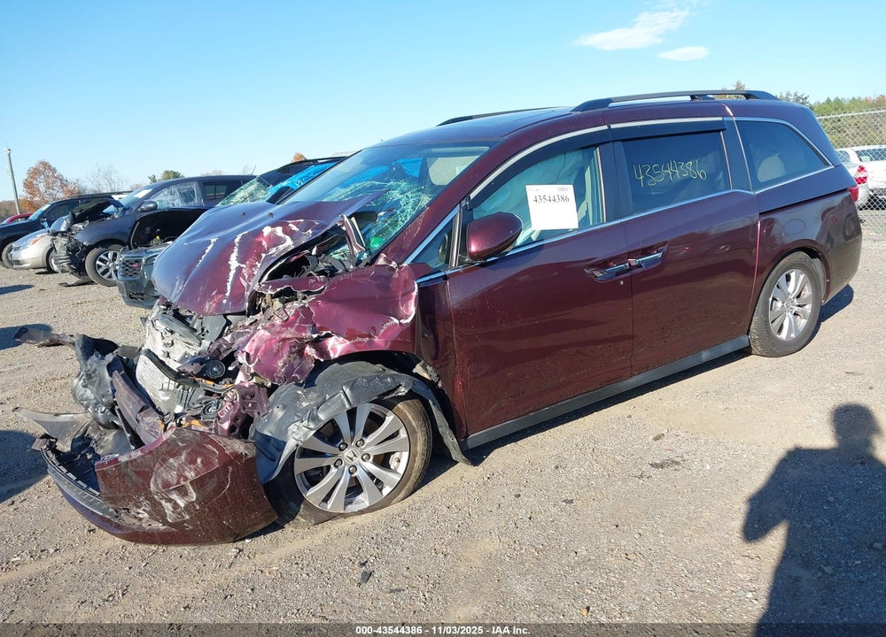 2015 HONDA ODYSSEY EX-L VIN: 5FNRL5H62FB100924