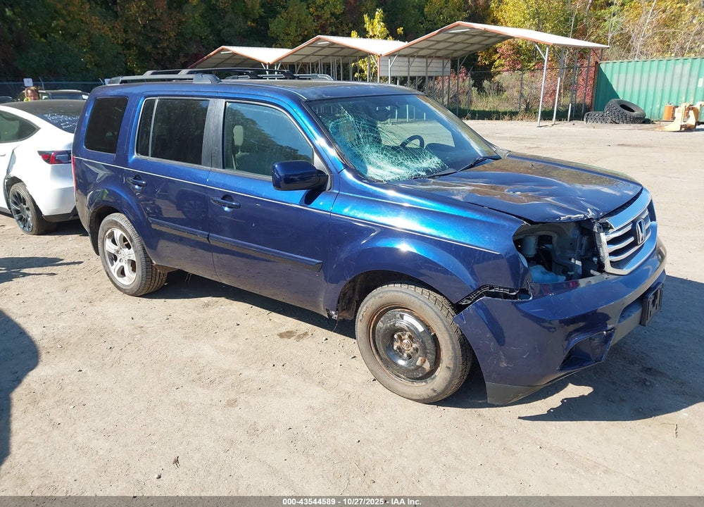 2013 HONDA PILOT EX-L VIN: 5FNYF4H67DB052590