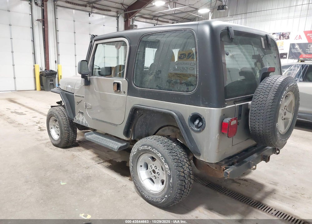 2002 JEEP WRANGLER X VIN: 1J4FA39S02P716530