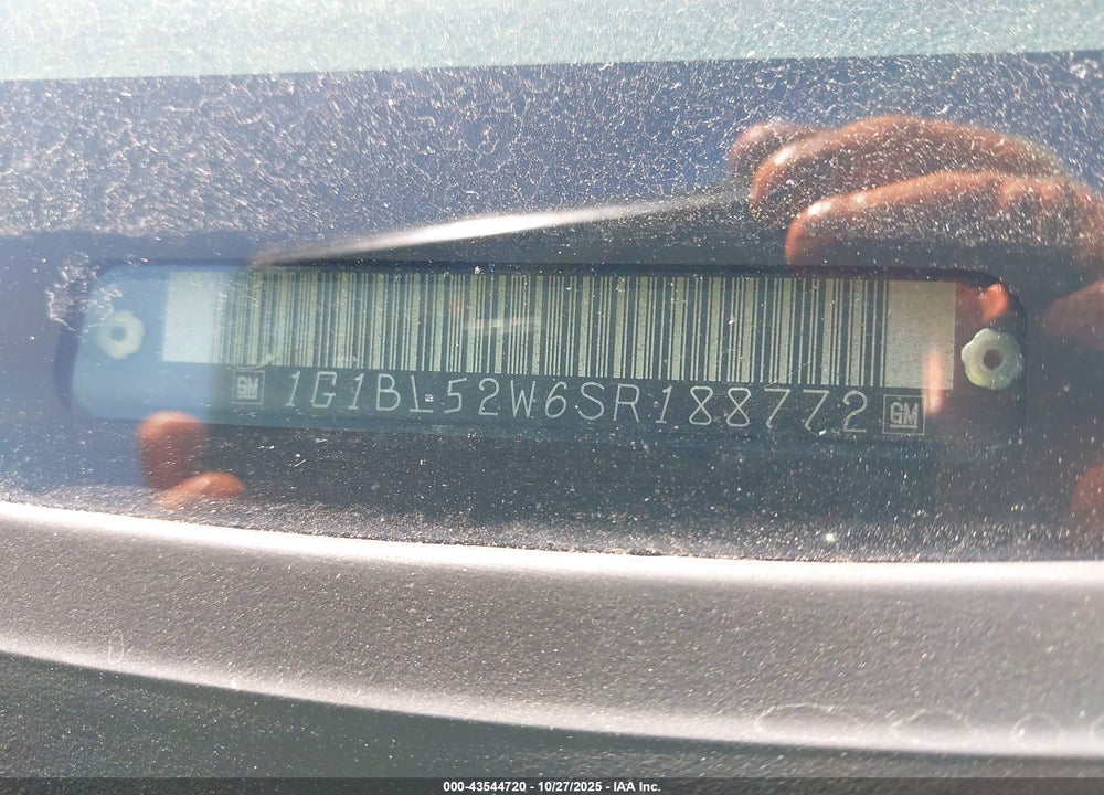 1995 CHEVROLET CAPRICE VIN: 1G1BL52W6SR188772