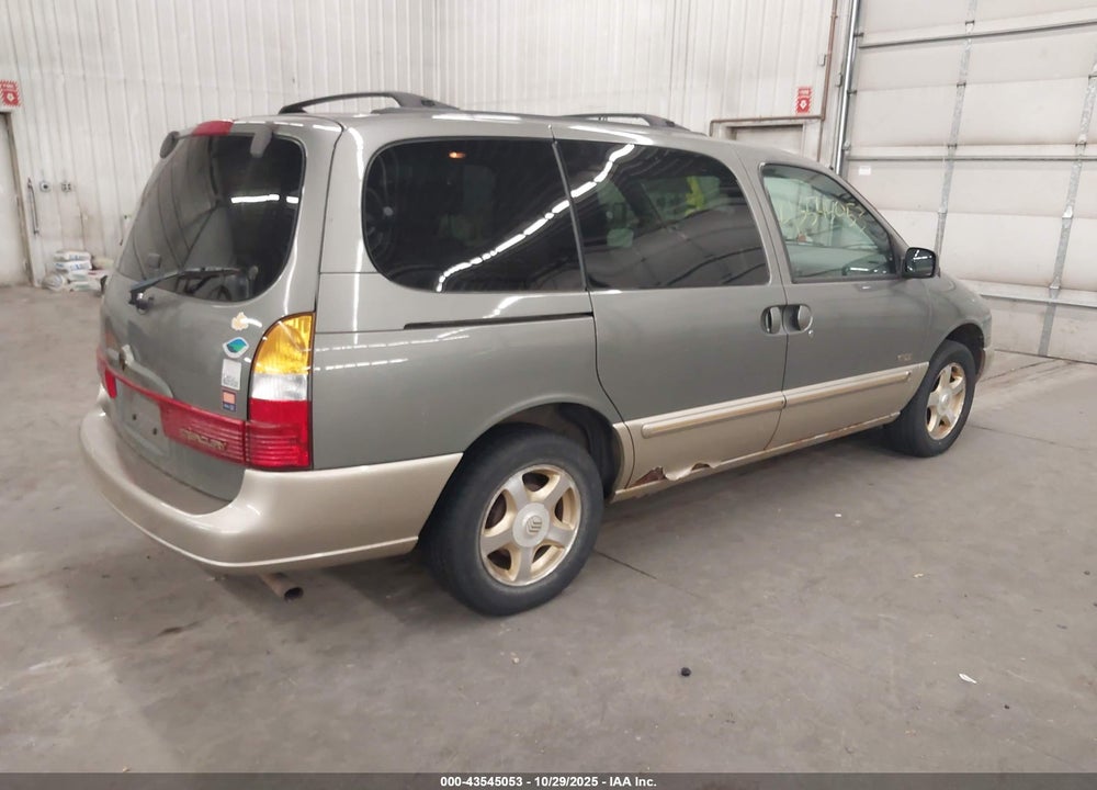 2000 MERCURY VILLAGER ESTATE VIN: 4M2XV14TXYDJ11051
