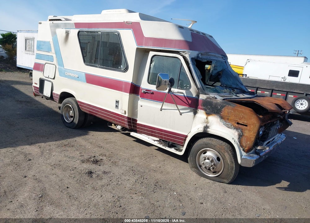 1987 FORD ECONOLINE E350 CUTAWAY VAN VIN: 1FDKE30L2HHB95176