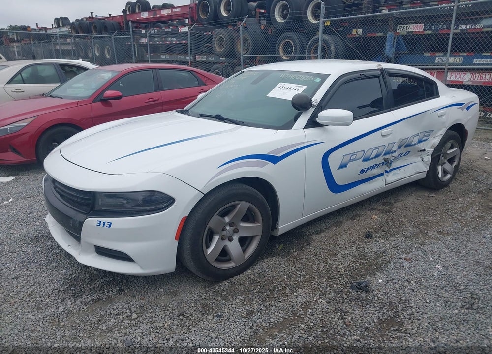 2019 DODGE CHARGER POLICE RWD VIN: 2C3CDXAT6KH688754