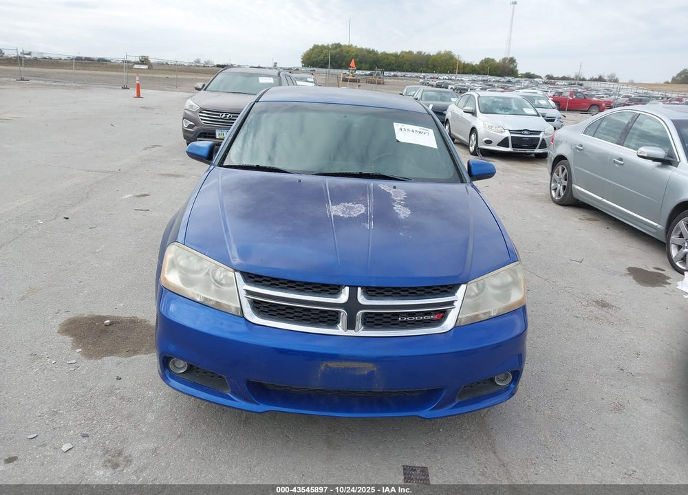 2013 DODGE AVENGER SXT VIN: 1C3CDZCB3DN768278
