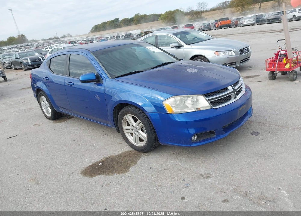 2013 DODGE AVENGER SXT VIN: 1C3CDZCB3DN768278