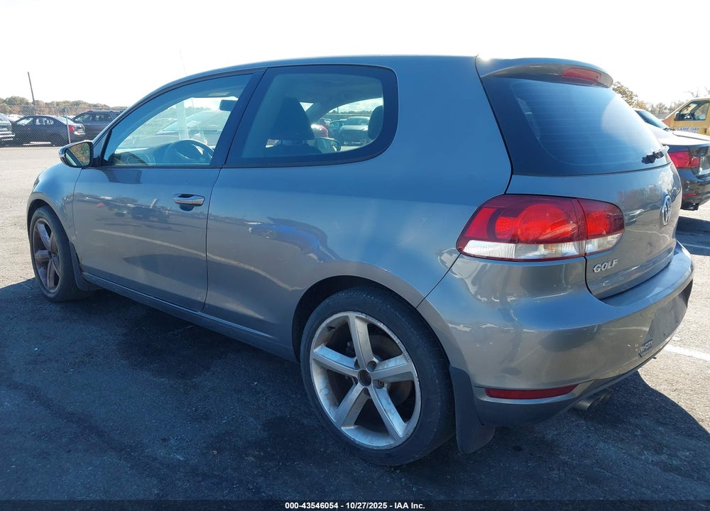 2011 VOLKSWAGEN GOLF 2.5L 2-DOOR VIN: WVWAB7AJ6BW186917
