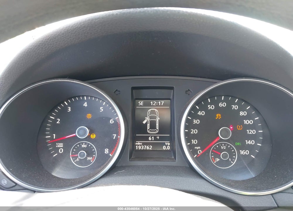 2011 VOLKSWAGEN GOLF 2.5L 2-DOOR VIN: WVWAB7AJ6BW186917