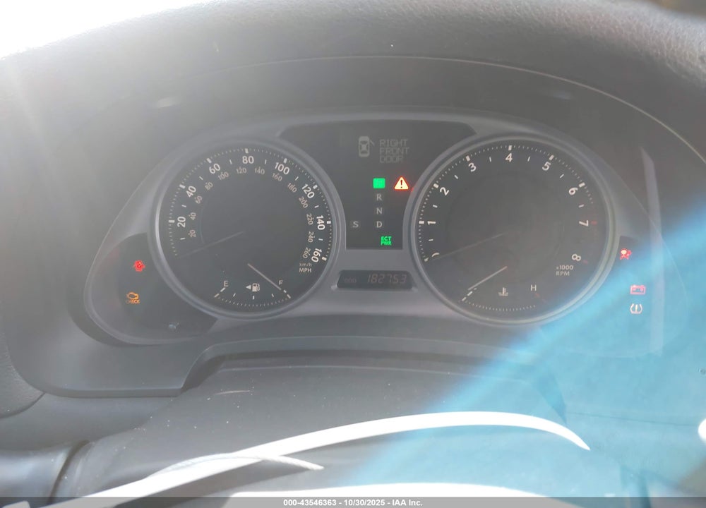 2008 LEXUS IS 250 VIN: JTHBK262282072484