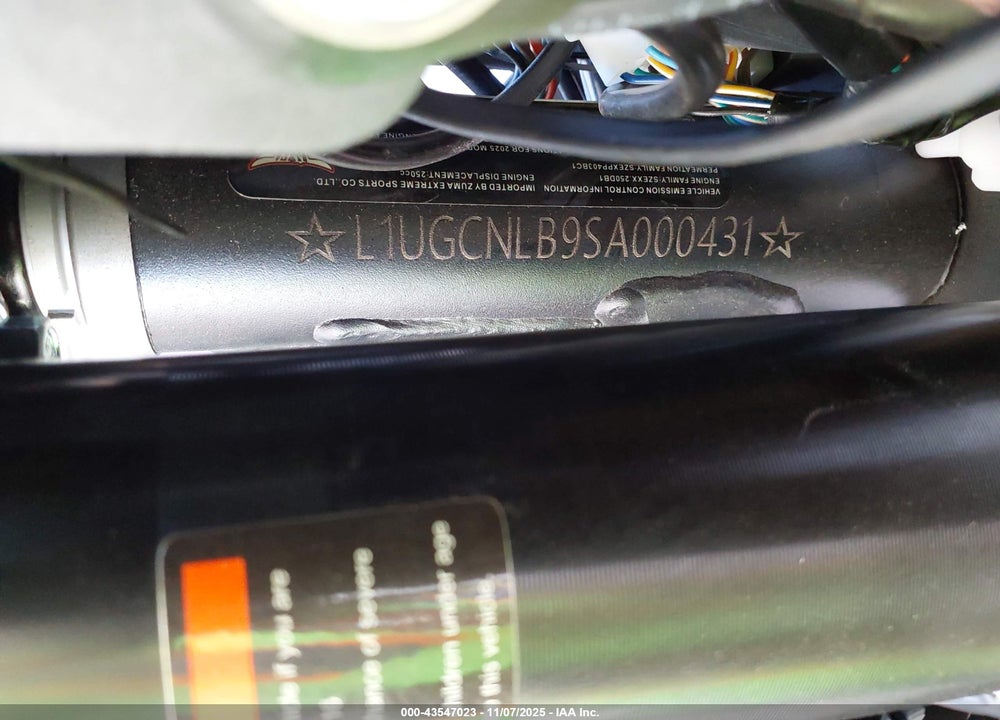 2025 X-PRO TEMPLAR 250CC VIN: L1UGCNLB9SA000431