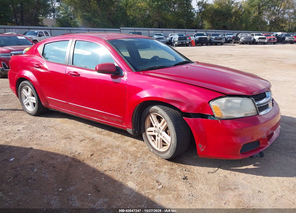 2013 DODGE AVENGER SXT VIN: 1C3CDZCB0DN663195