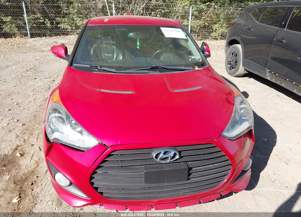 2014 HYUNDAI VELOSTER TURBO W/BLACK VIN: KMHTC6AE7EU196774