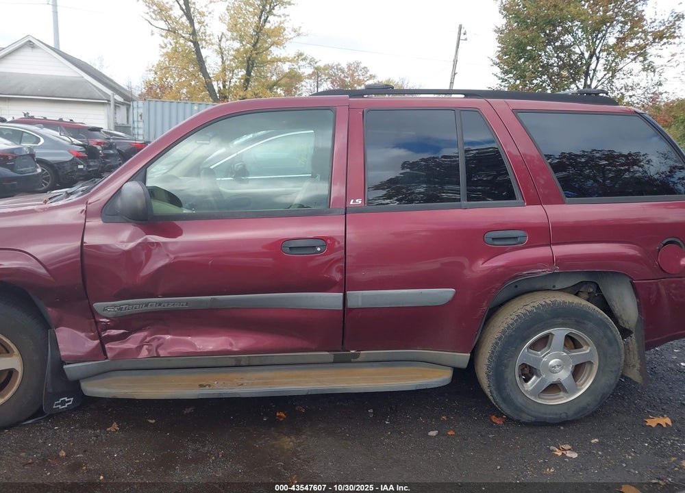 2004 CHEVROLET TRAILBLAZER LS VIN: 1GNDT13S942288307