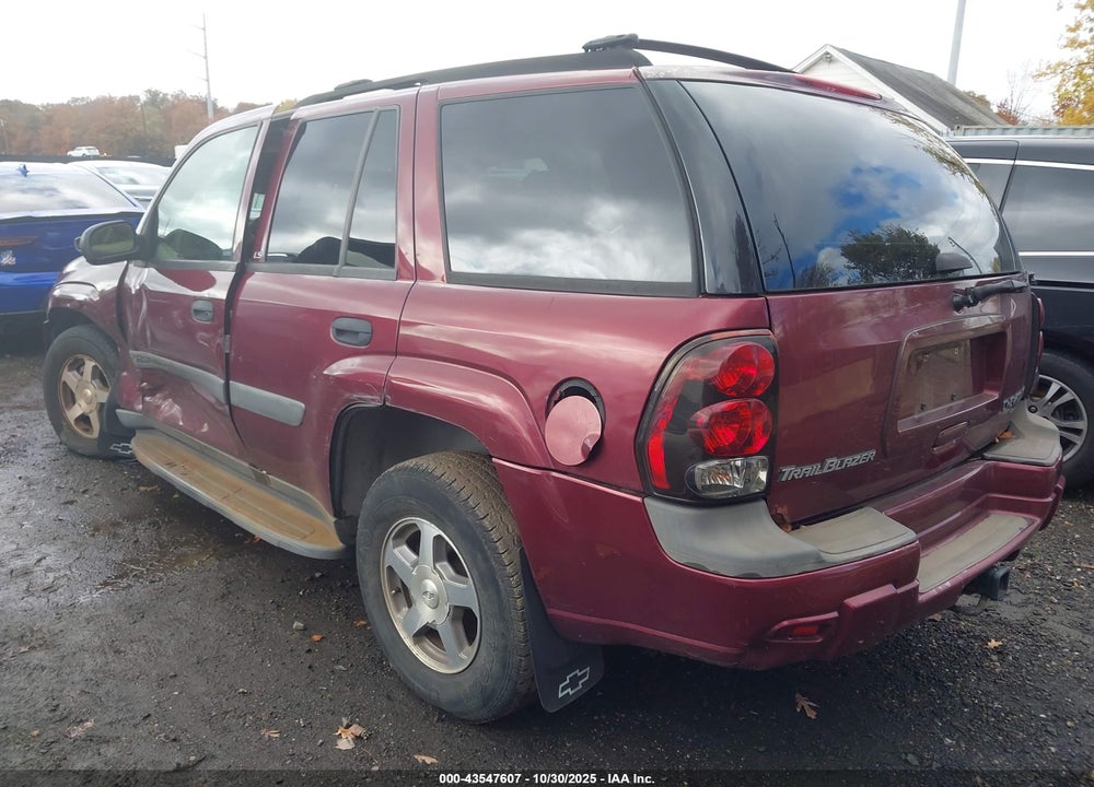 2004 CHEVROLET TRAILBLAZER LS VIN: 1GNDT13S942288307