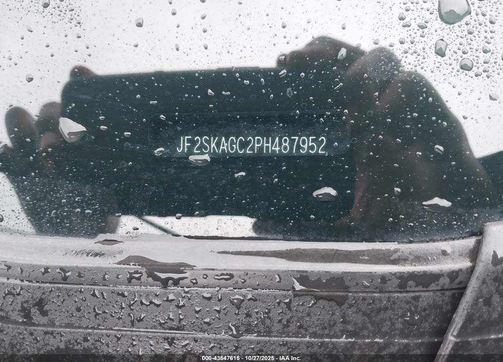 2023 SUBARU FORESTER SPORT VIN: JF2SKAGC2PH487952