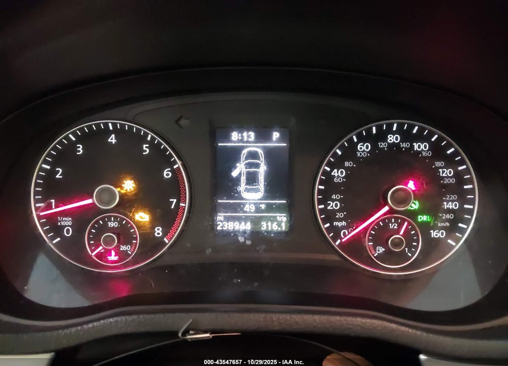 2013 VOLKSWAGEN PASSAT 2.5L SE VIN: 1VWBP7A39DC094256