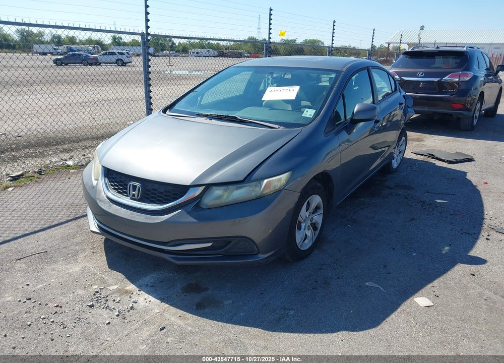 2013 HONDA CIVIC VIN: 19XFB2F52DE015177