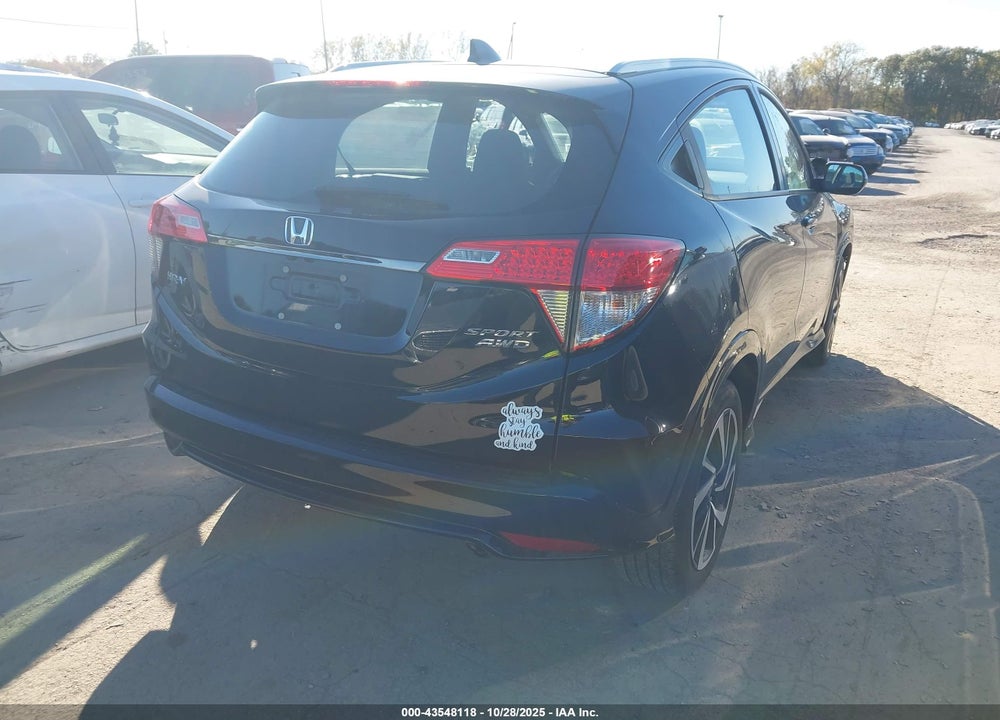 2019 HONDA HR-V SPORT VIN: 3CZRU6H1XKG703822