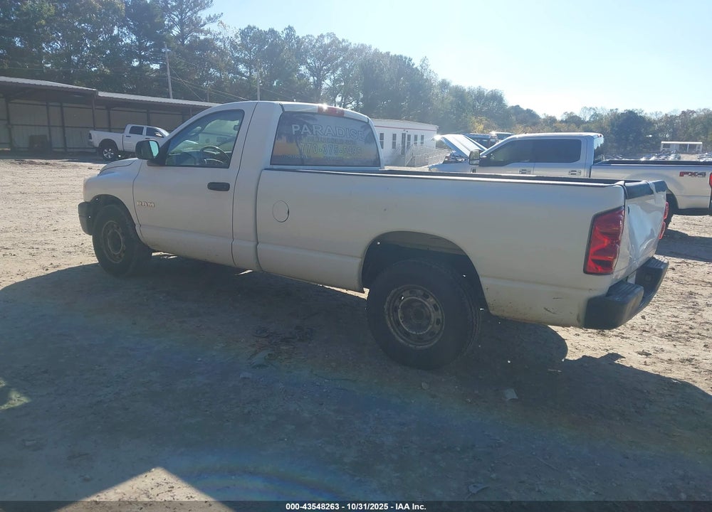 2008 DODGE RAM 1500 ST/SXT VIN: 1D7HA16K88J238639