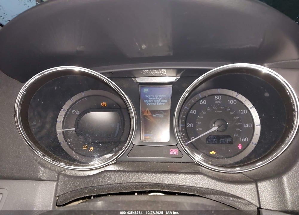 2014 HYUNDAI SONATA HYBRID LIMITED VIN: KMHEC4A45EA104552