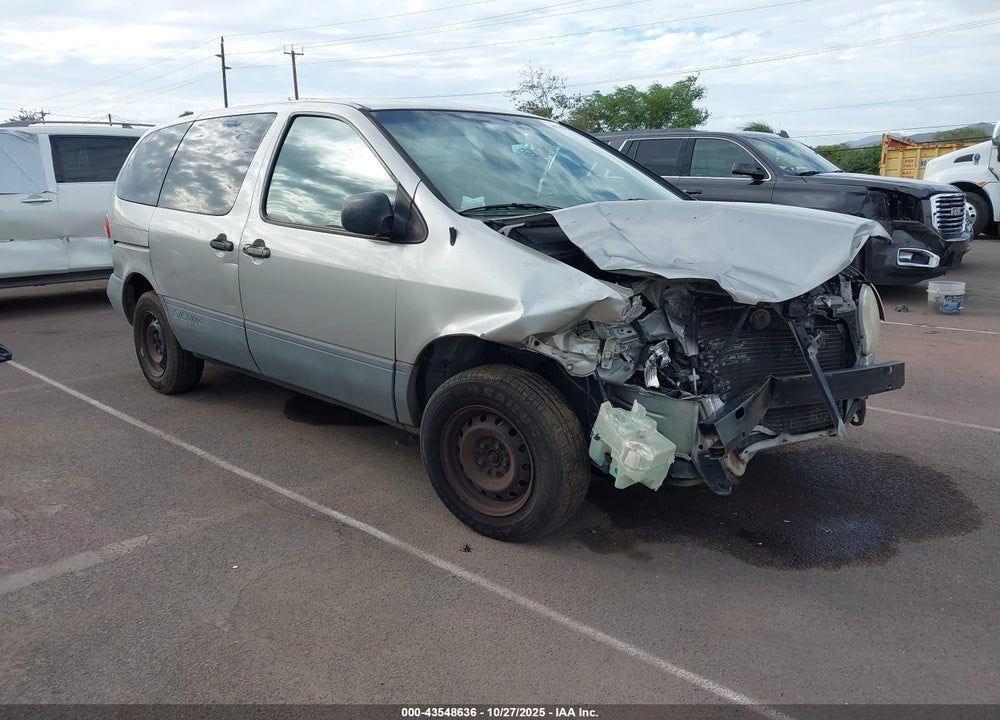 2001 TOYOTA SIENNA CE VIN: 4T3ZF19C51U342629