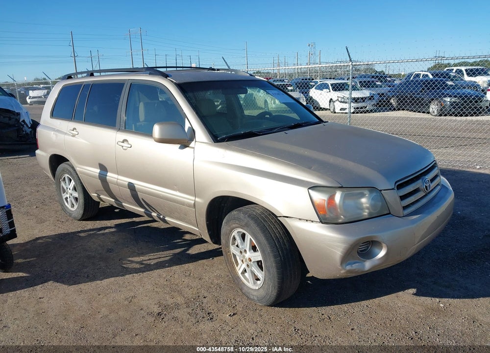 2004 TOYOTA HIGHLANDER V6 VIN: JTEGP21A440018239