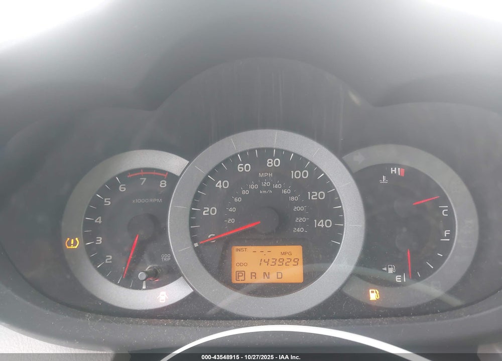 2011 TOYOTA RAV4 BASE V6 VIN: 2T3BK4DV7BW049100
