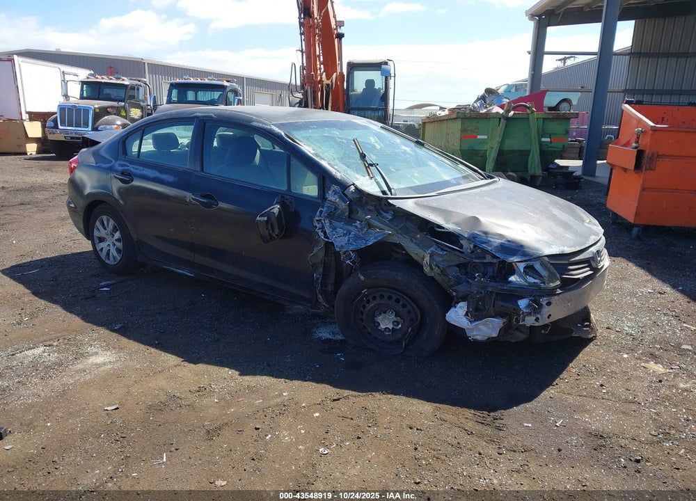 2012 HONDA CIVIC LX VIN: 2HGFB2F56CH602339