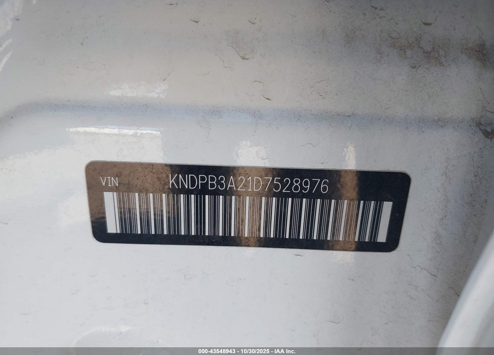 2013 KIA SPORTAGE LX VIN: KNDPB3A21D7528976