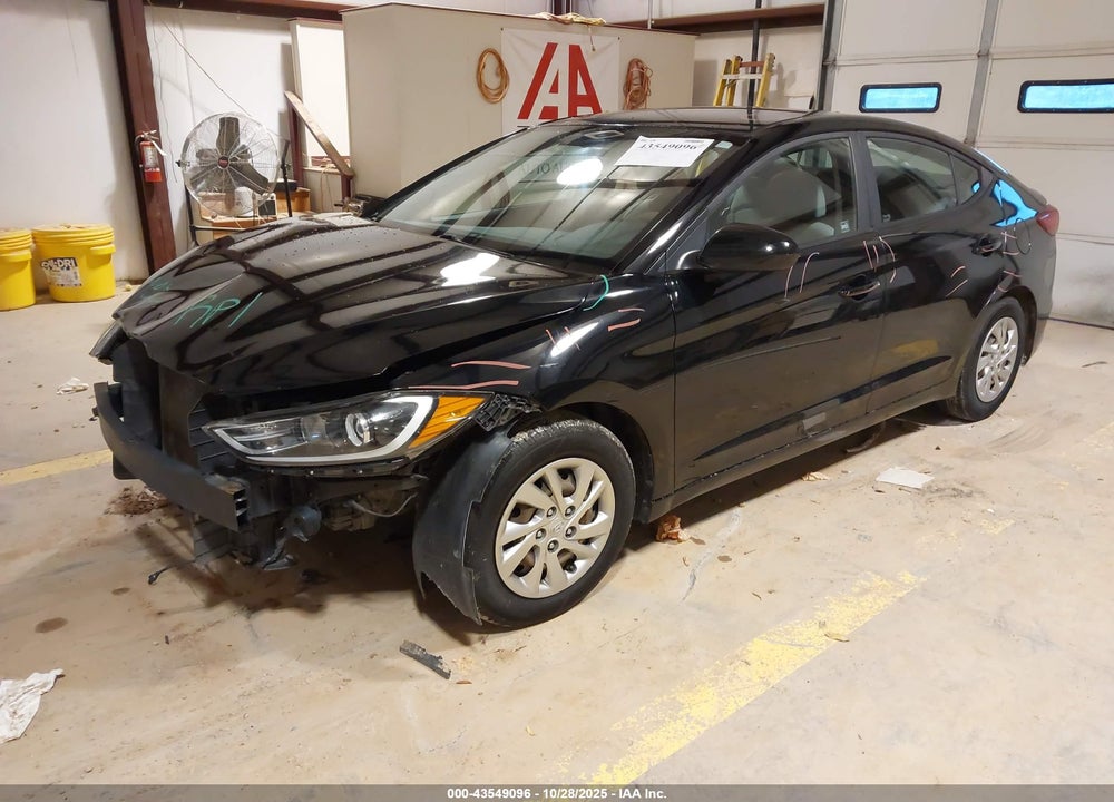 2017 HYUNDAI ELANTRA VIN: KMHD74LF5HU115553