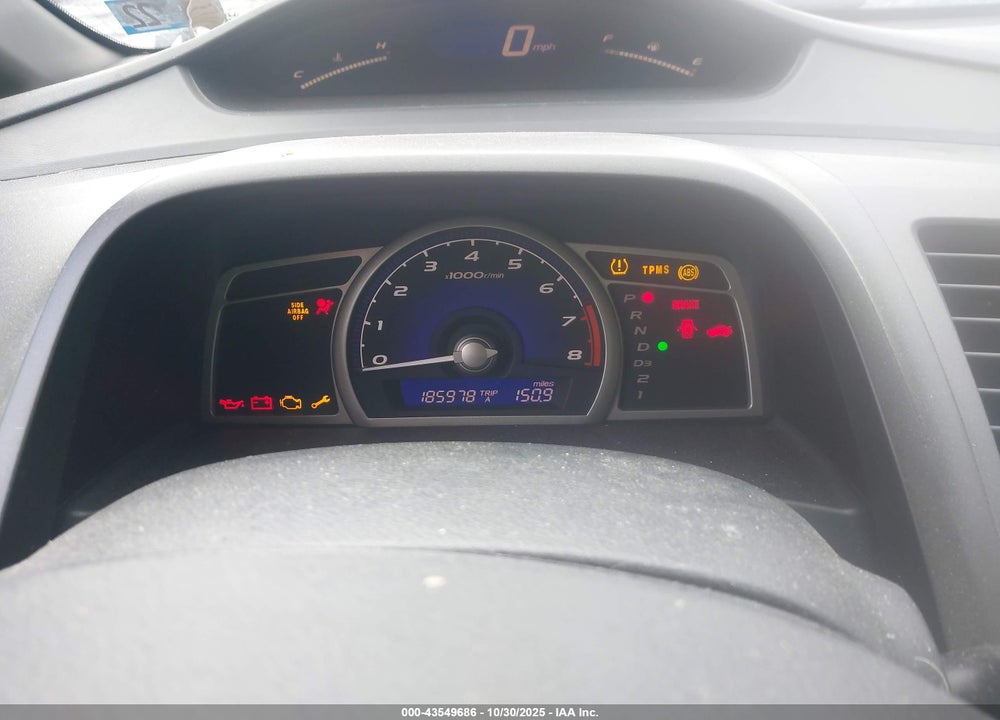 2009 HONDA CIVIC VIN: 2HGFA16579H308356