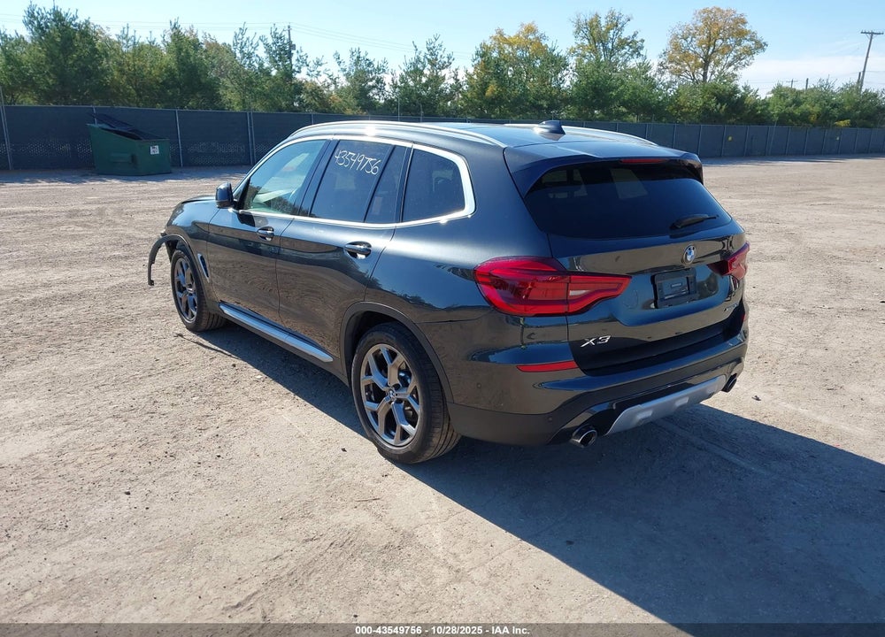2021 BMW X3 XDRIVE30I VIN: 5UXTY5C03M9H06672