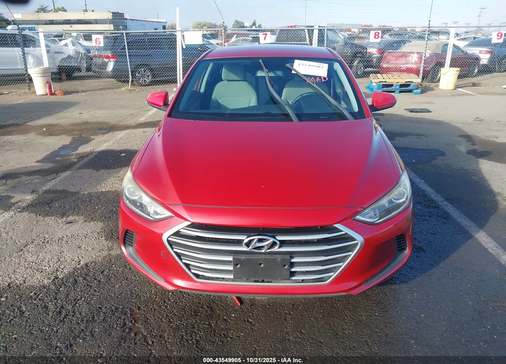 2017 HYUNDAI ELANTRA SE VIN: KMHD84LF1HU062881