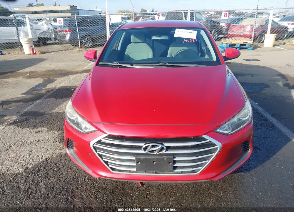 2017 HYUNDAI ELANTRA SE VIN: KMHD84LF1HU062881