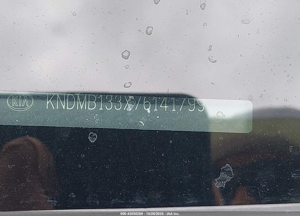 2007 KIA SEDONA VIN: KNDMB133X76141799