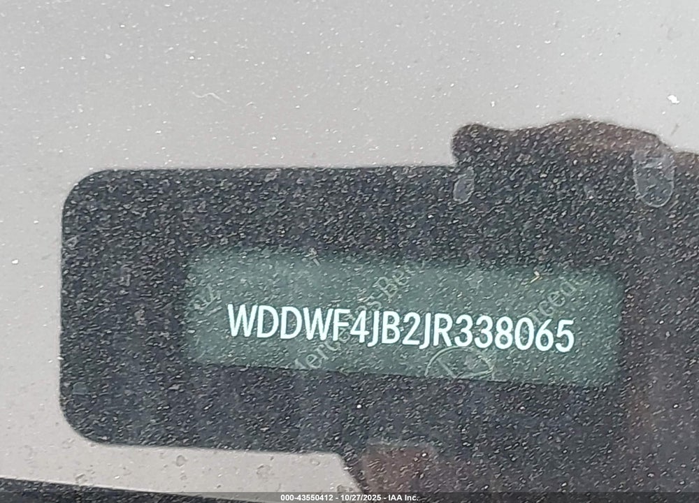 2018 MERCEDES-BENZ C 300 VIN: WDDWF4JB2JR338065
