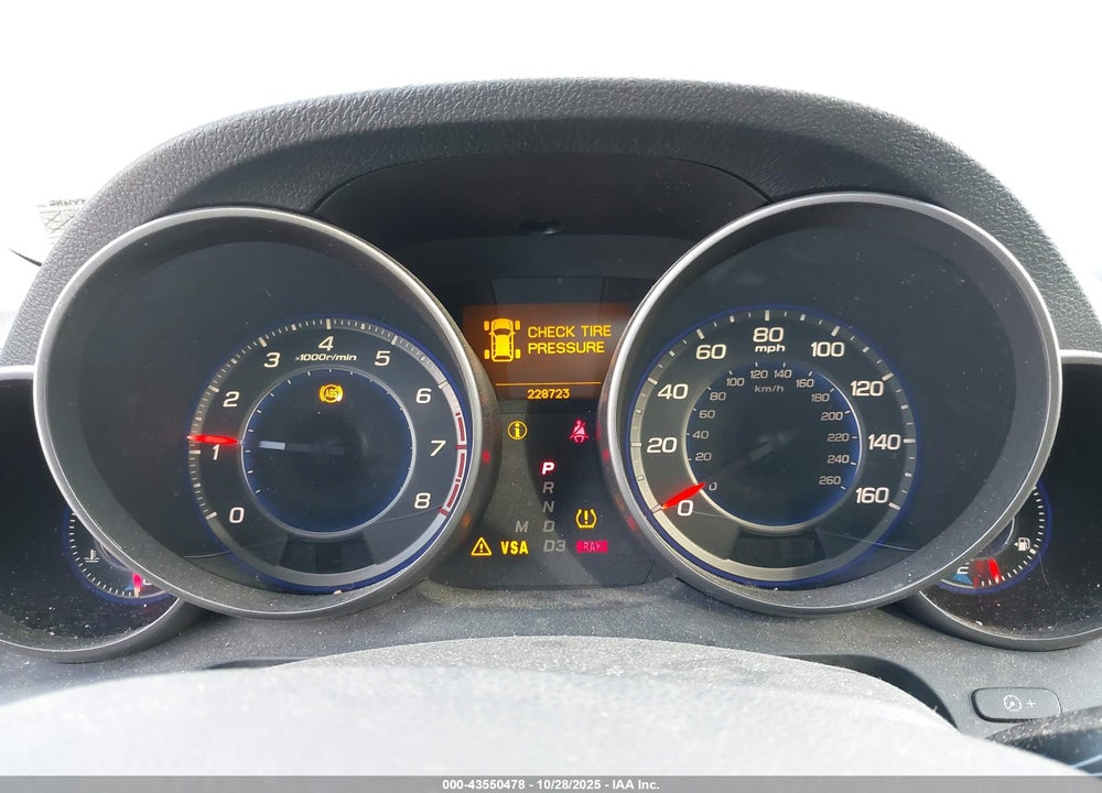 2008 ACURA MDX VIN: 2HNYD28458H538379