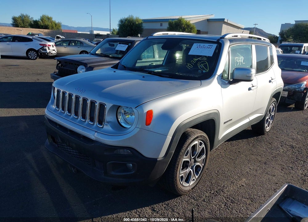 2016 JEEP RENEGADE LIMITED VIN: ZACCJBDT5GPD51565