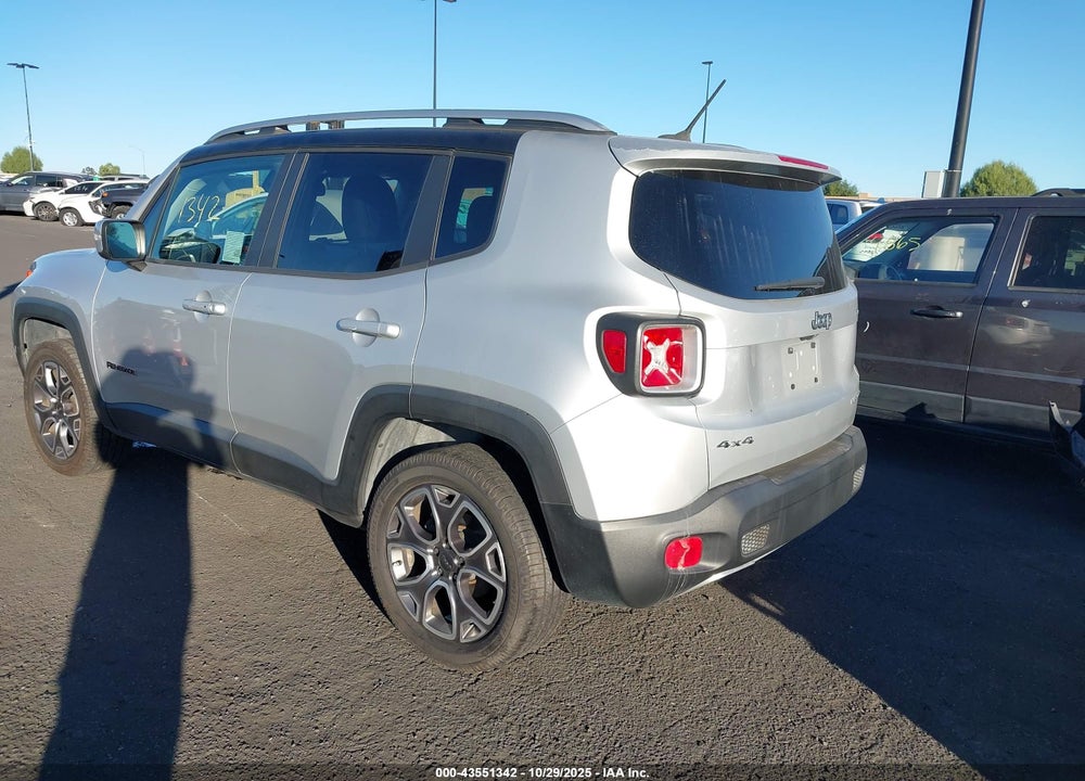 2016 JEEP RENEGADE LIMITED VIN: ZACCJBDT5GPD51565